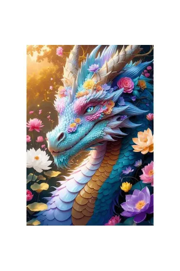 Puzzle 1000 el. Kolorowy Smok Trefl