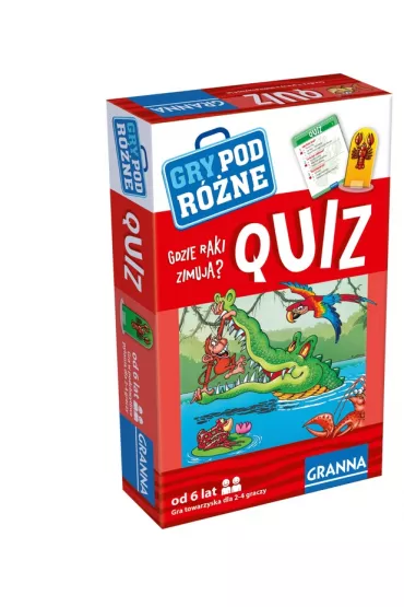 Quiz. Gdzie raki zimuj? Gry podrne Granna