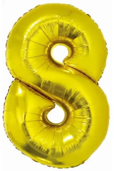 Godan Balon foliowy cyfra 8 z�ota Smart 76cm
