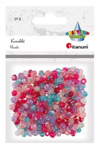 Titanum Koraliki plastikowe fasetowane 30g