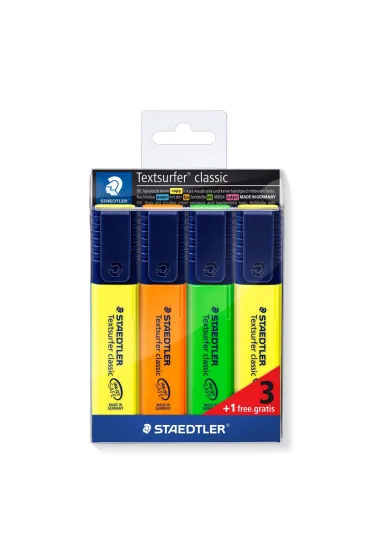 Staedtler Zakre�lacz Textsurfer classic w etui 4 szt.