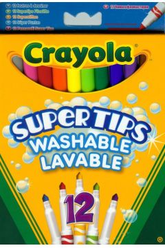 Crayola Flamastry Supertips Pastel 7509 12 kolorw