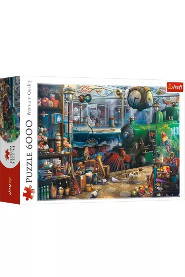 Puzzle 6000 el. Stacja kolejowa Trefl