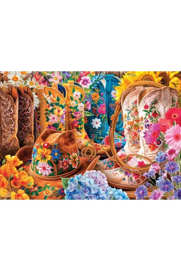 Puzzle 1000 Cowgirl Boots by Lars Stewart 6000-5948 Eurographics