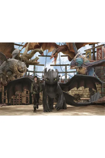 Puzzle 104 el. SuperColor. How To Train Your Dragon Clementoni