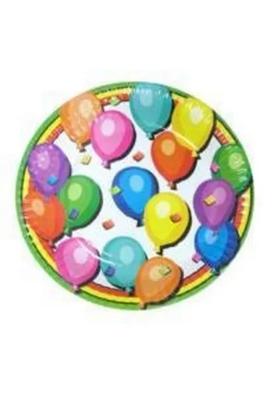 Arpex Talerz papierowy balony Party Time DC1296 18 cm