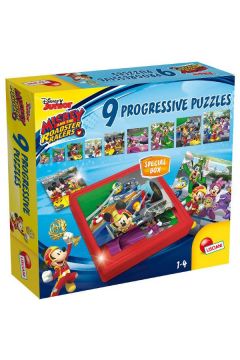 Puzzle Progressive 9 Myszka Miki 58792 Lisciani