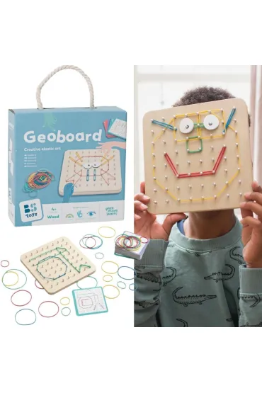 Geoplan tablica manipulacyjna edukacyjna z gumkami Bs Toys