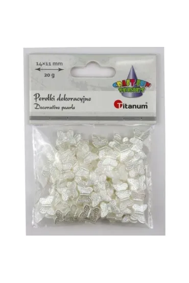 Titanum Koraliki pere�ki plastikowe motyle 14x11mm