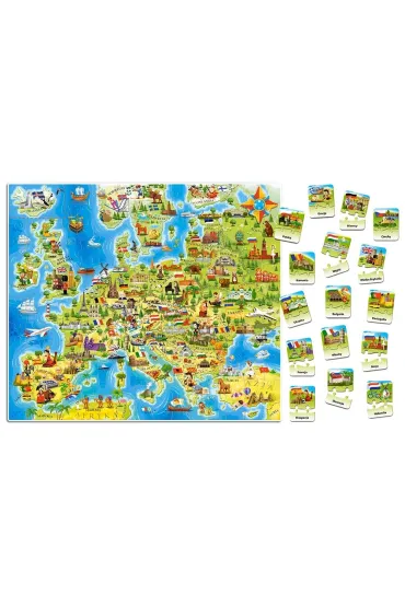 Puzzle 180 el. Mapa Europy Castorland