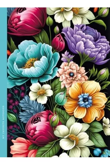 Fresh Notatnik ozdobny Flora 143x200 mm, kratka 48 kartek