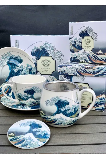 Duo Sp. z o.o. Kubek z zaparzaczem Hokusai The Great Wave 430 ml
