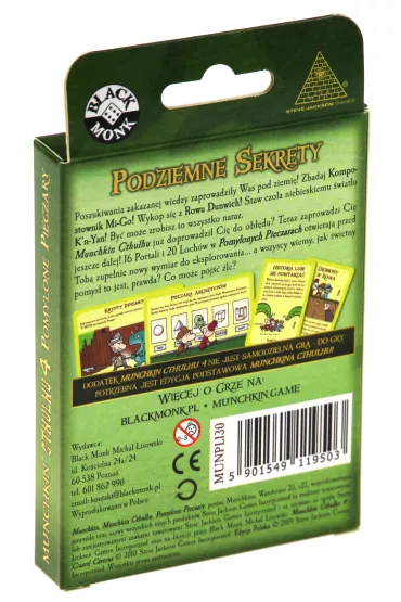 Munchkin Cthulhu 4. Pomylone Pieczary Black Monk - Steve Jackson