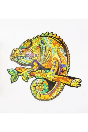 Puzzle drewniane eko 130 el. Kameleon A3 Maksik