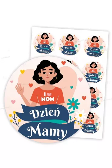 LearnHow Naklejki na dzie� mamy