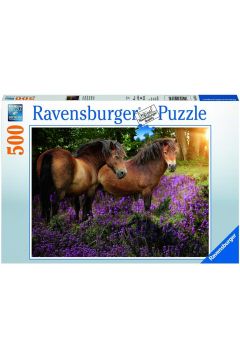 Puzzle 500 el. Kucyki w kwiatach 148134 Ravensburger