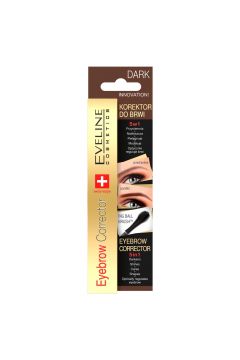 Eveline Cosmetics Eyebrow Corrector 5w1 korektor do brwi Dark 9 ml