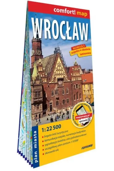 Wroc�aw - plan miasta 1:22 500 laminowany