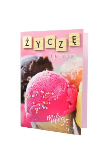 Kukartka Karnet Tego Ci �ycz� S�odkiego, mi�ego �ycia TCZ-010