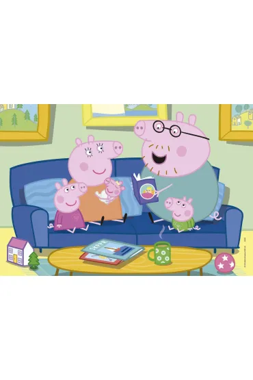 Puzzle drewniane 2x25 �winka Peppa 113784 Educa