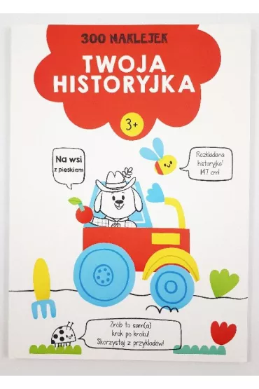 300 naklejek. Twoja historyjka 3+ (czerwona)
