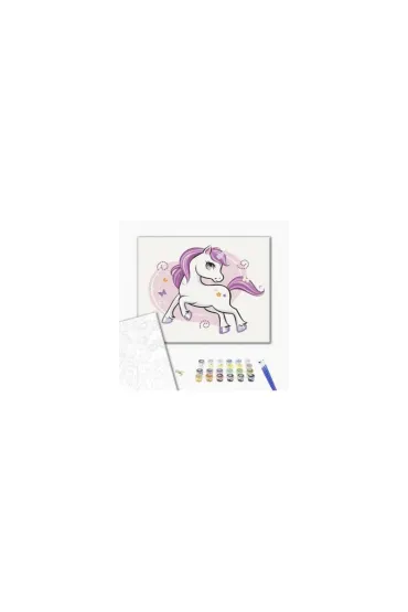 Malowanie po numerach Kids b�yszcz�cy Jednoro�ec 30x40cm Brushme