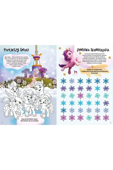 My Little Pony. Nowe pokolenie. Zimowy zeszyt zada� z naklejkami - Beata �michowska
