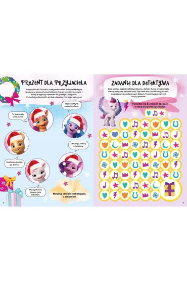 My Little Pony. Nowe pokolenie. Zimowy zeszyt zada� z naklejkami - Beata �michowska