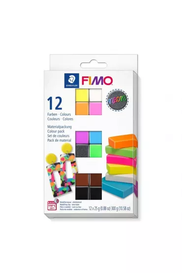 Staedtler Zestaw Fimo Neon 12x25g