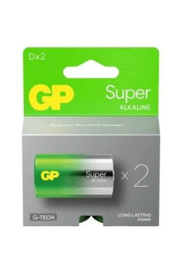 Gp Bateria Super Alkaline G-Tech D 2 szt.