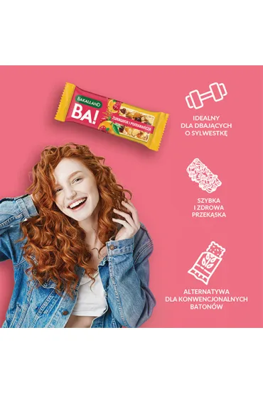 Bakalland Ba! Baton zbo�owy �urawina i pomara�cza 40 g