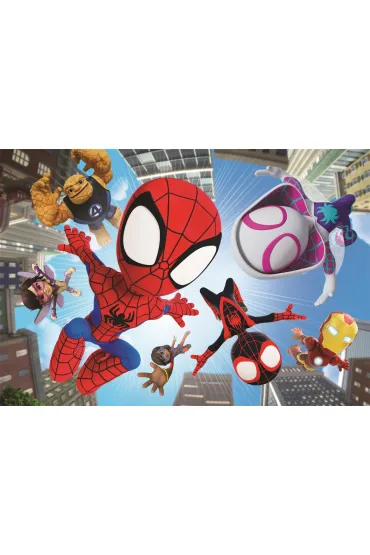Puzzle 104 el. Maxi SuperColor. Spidey And His Amazing Clementoni