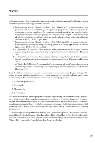 Arkusze monitoringu i karty pracy do diagnozy rozwoju ucznia z niepe�nosprawno�ci� intelektualn� w stopniu umiarkowanym i znacznym. Cz�� 3 - Alicja Tanajewska, Renata Naprawa