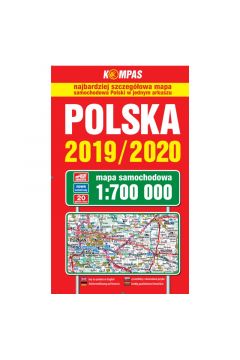 Polska Mapa Samochodowa 2019/2020 1:700 000