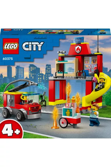 LEGO City Remiza straacka i wz straacki 60375