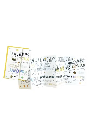 Kukartka Karnet HR-004 Urodziny