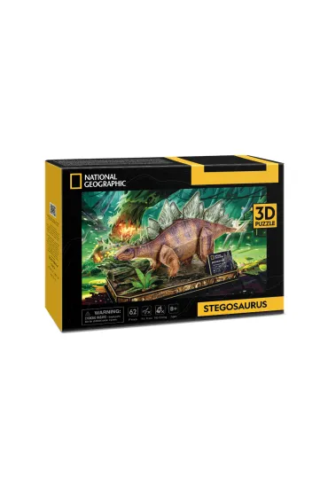 Puzzle 62 el. 3D Stegozaur National Geographic Dante