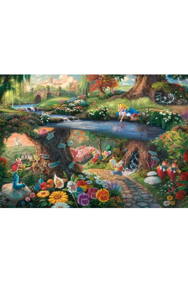 Puzzle 1000 el. Alicja w Krainie Czar�w Schmidt - Thomas  Kinkade