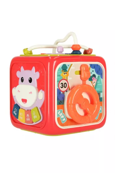 Sorter uk�adanka kostka sensoryczna klocki edukacyjne Montessori 6w1