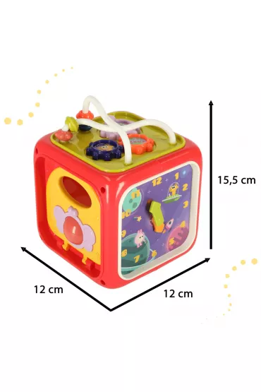Sorter uk�adanka kostka sensoryczna klocki edukacyjne Montessori 6w1