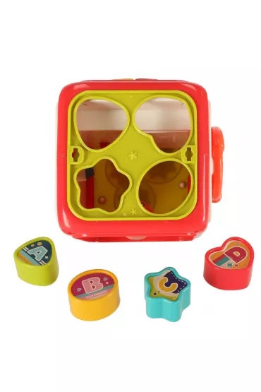 Sorter uk�adanka kostka sensoryczna klocki edukacyjne Montessori 6w1