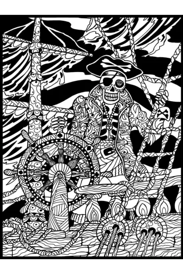 Kolorowanka Welwetowa 47x35 Zjawa Pirata