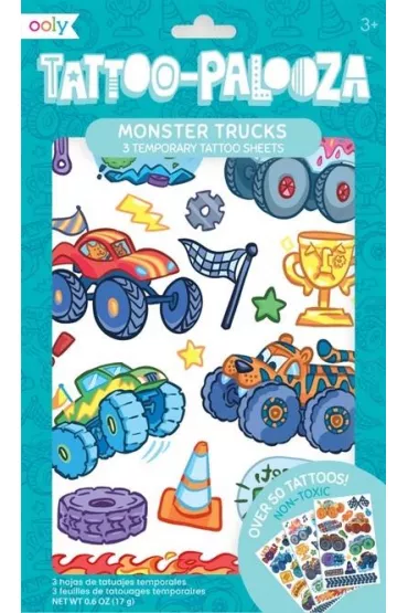 Tatua�e zmywalne Tattoo Palooza - Monster Truck Ooly