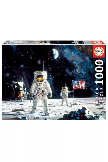Puzzle 1000 el. Pierwsi ludzie na ksi�ycu Educa