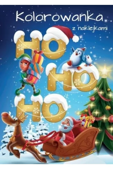 Ho Ho Ho. Kolorowanka z naklejkami