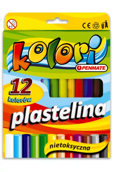 Penmate Kolori Premium plastelina 12 kolor�w