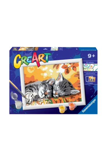 Malowanie po numerach CreArt - Jesienne kotki Ravensburger