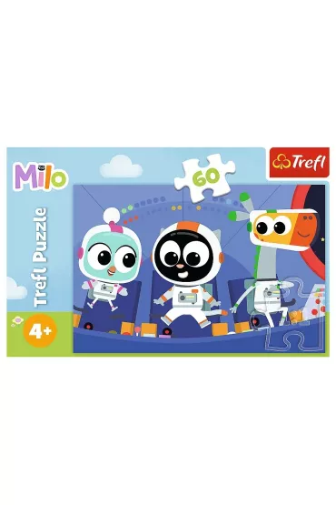 Puzzle 60 el. Czas pozna� Milo Trefl
