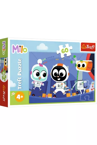 Puzzle 60 el. Czas pozna� Milo Trefl