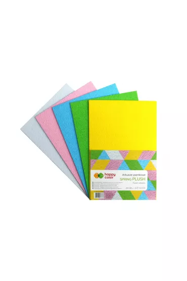 Happy Color Arkusze piankowe SPRING PLUSH A4 5 szt.